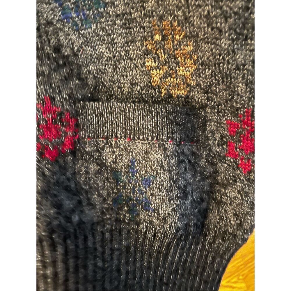 Tricots St. Raphael 100% Virgin Wool Gray Print Vest sz XL EUC - Picture 5 of 7